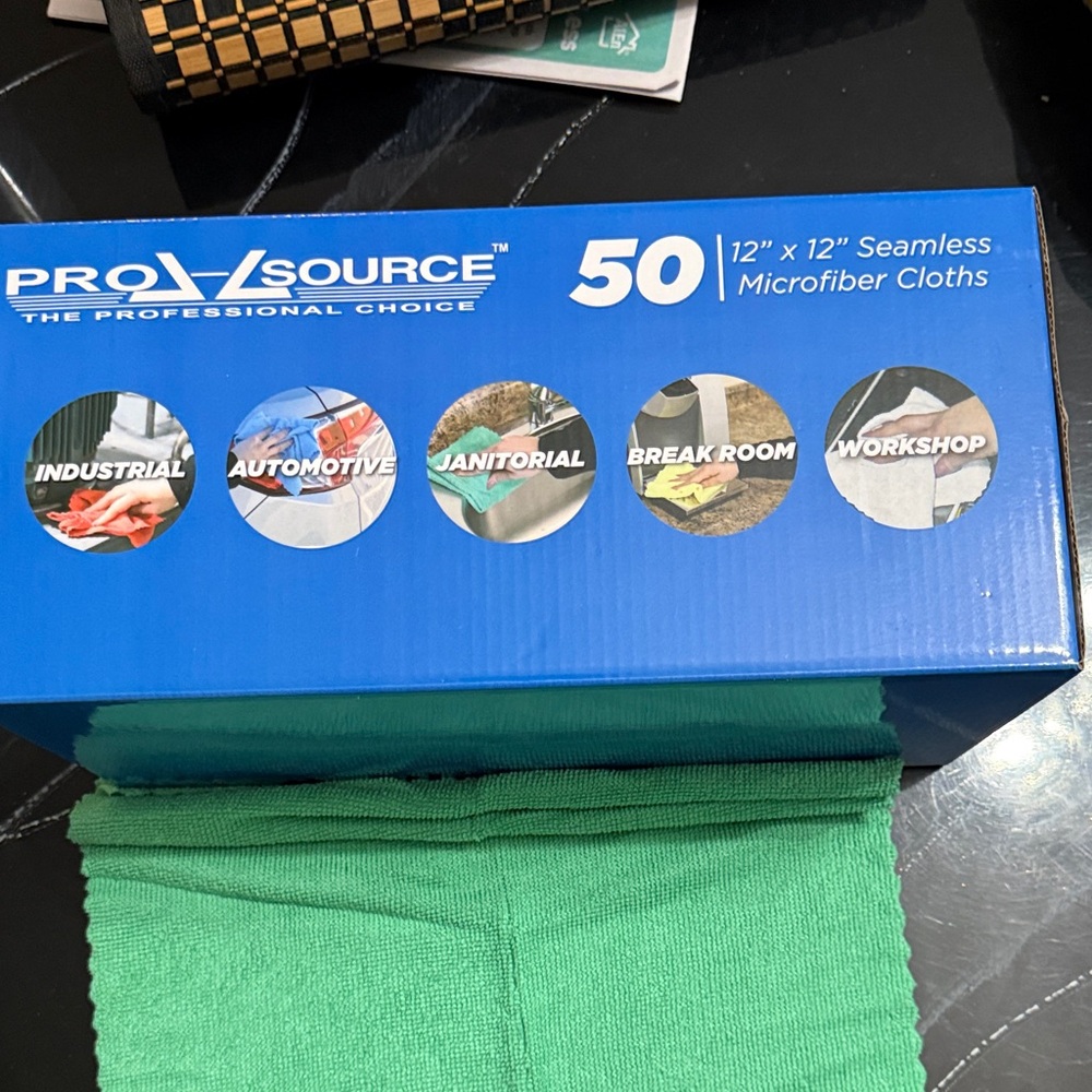 ProSource Green Microfiber Cloths